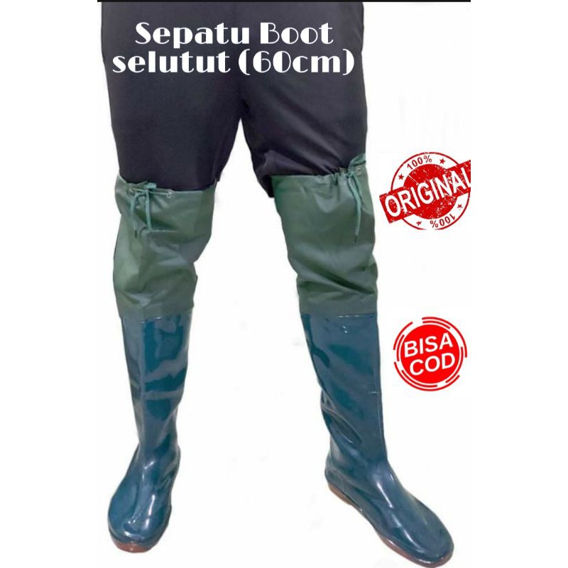 Sepatu Boot Petani (60cm)/sepatu boot touring/ sepatu memancing