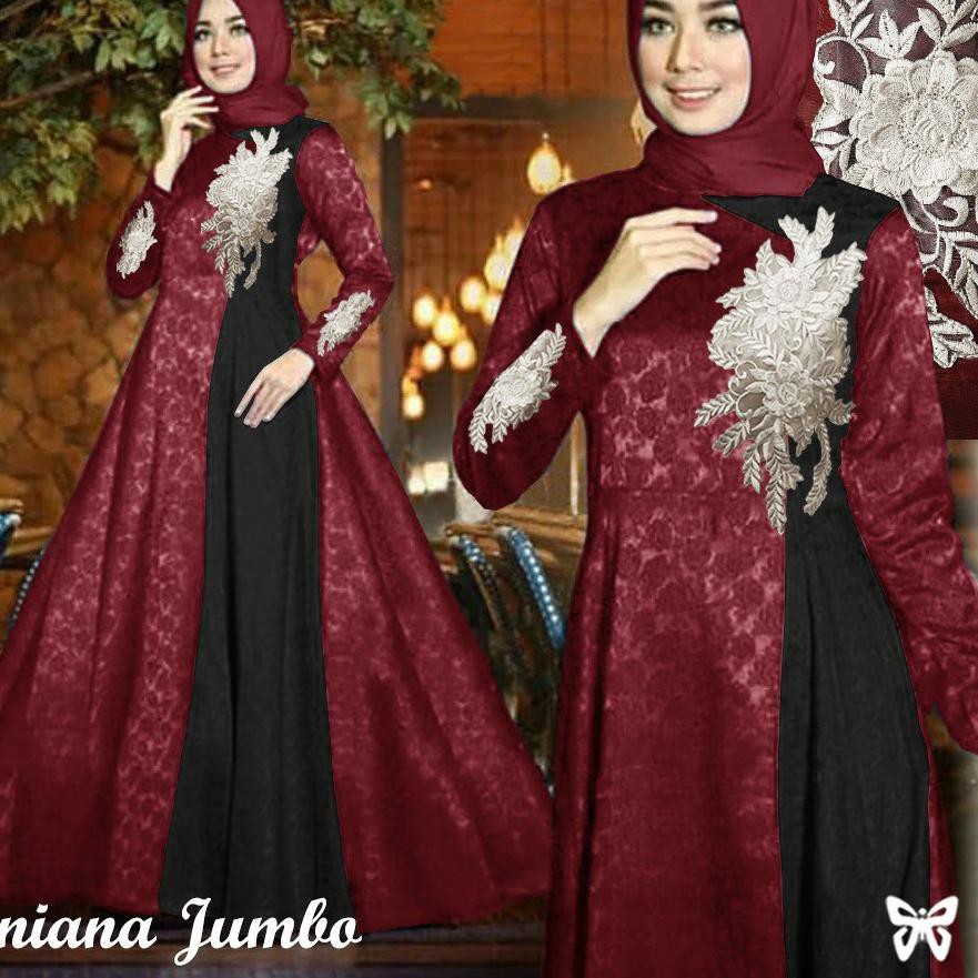 ۝ HOPYLOVY - Gamis Syari Jumbo LD 120 Terbaru Reniana ✸