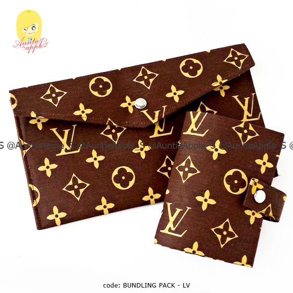 (PAKET) CARD HOLDER + DOMPET ENVELOPE LV