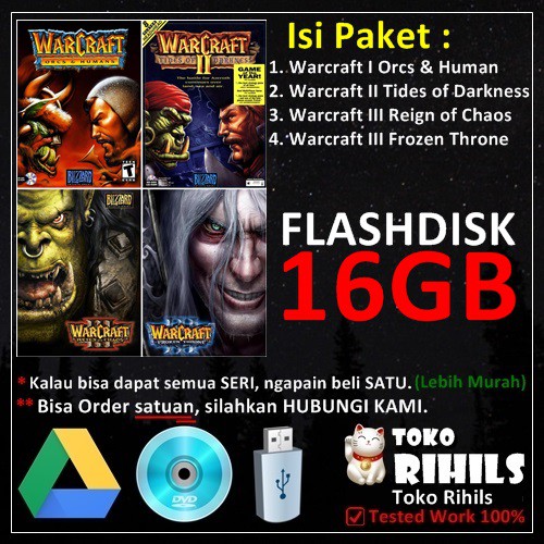 Warcraft I II dan III Game PC Laptop