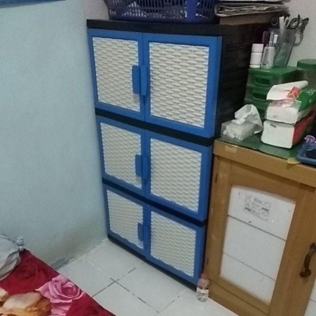 Bubblestar, Bubble Star Venus Rotan / Karakter  Susun 3,  Lemari Plastik, Cabinet 3d - Blue / Biru