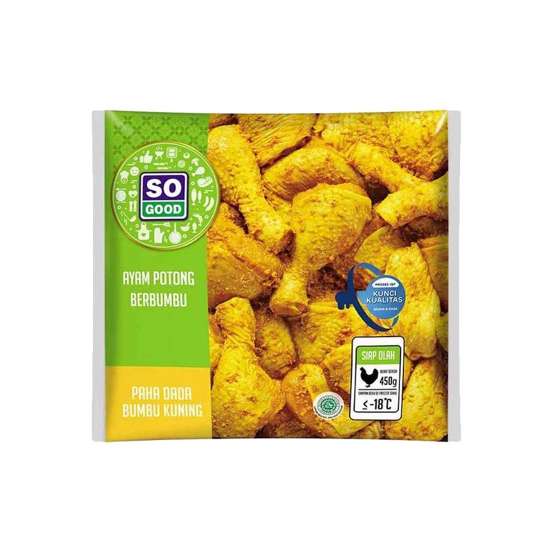 

So Good Paha & Dada Ayam Potong Bumbu Kuning 450G