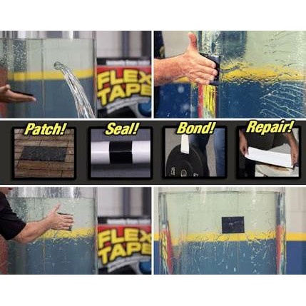 

perekat-pengikat- flex tape -isolasi ajaib super kuat rubberized water proof - hitam -pengikat-