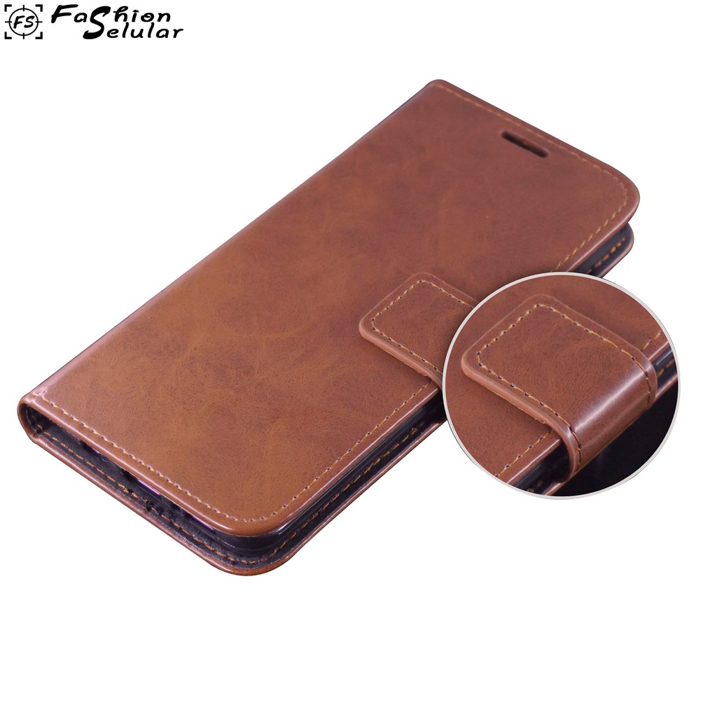 Samsung A01 Core | Samsung A2 Core | Samsung A21 | Samsung A20S | Samsung A02 Flip Case/Flip Cover Sarung Kulit Leather FS Bluemoon HP
