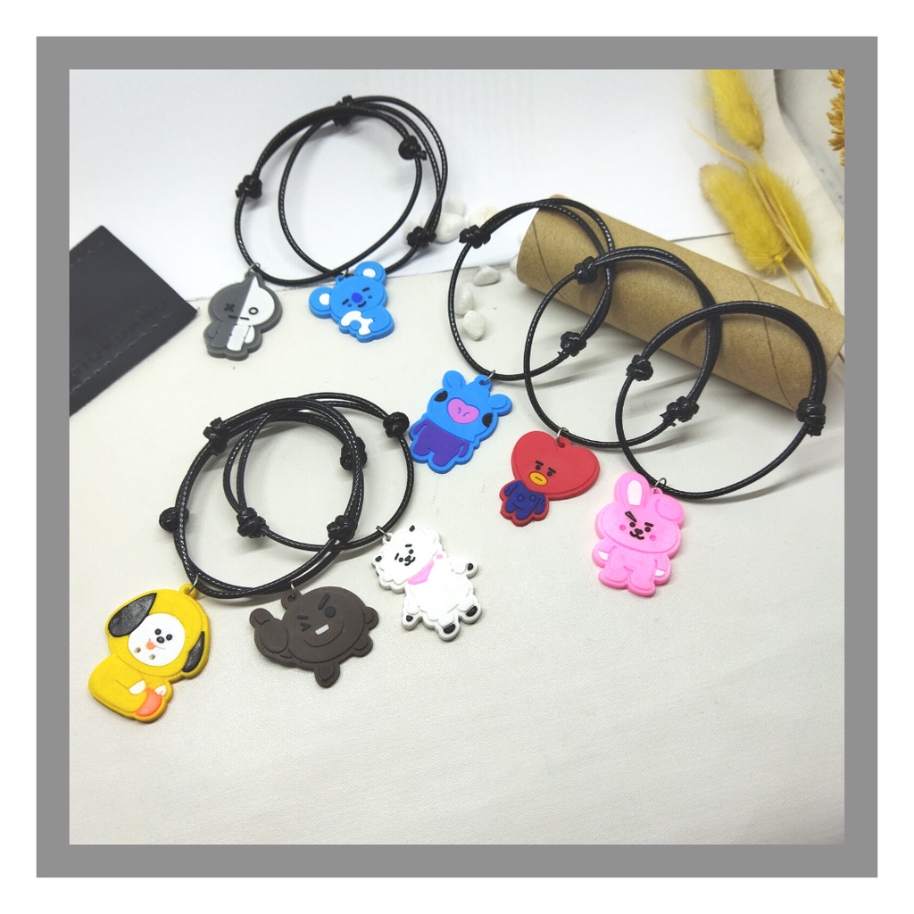 [COD]Gelang BTS Karakter BT21 \ Gelang Tali