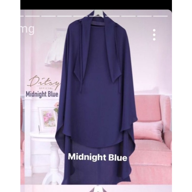 rawdah ditsy midnight blue