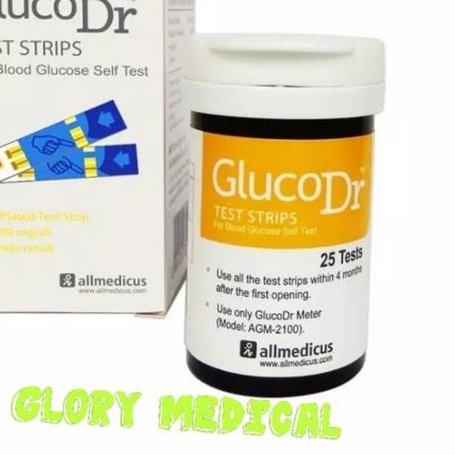 Strip gula darah Gluco Dr Test Strip/ Gluco Dr strip Isi 25 Bionsensor