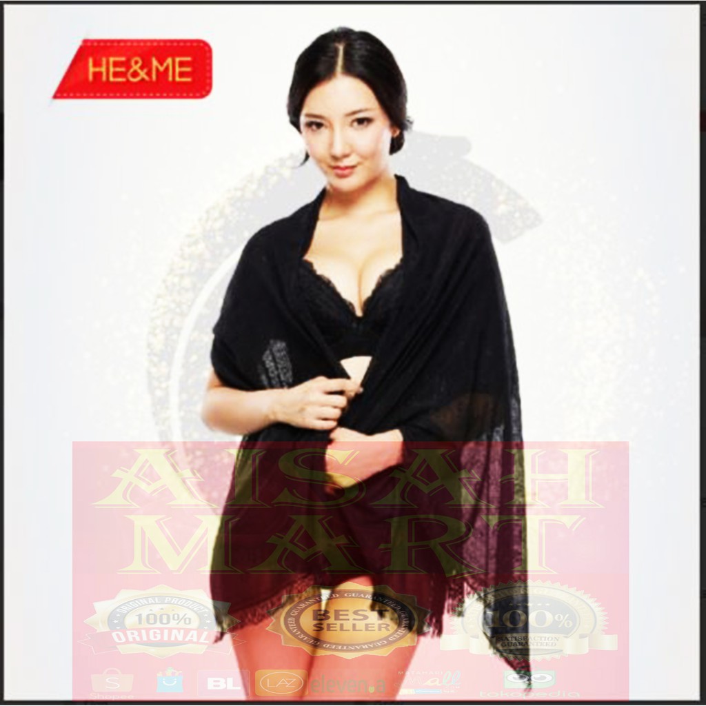 HOT PROMO HE&ME CANAI SPECTRUM DAY NIGHT CARE ELEGANT SCARF AS09 SELENDANG PELINDUNG AISAH MART