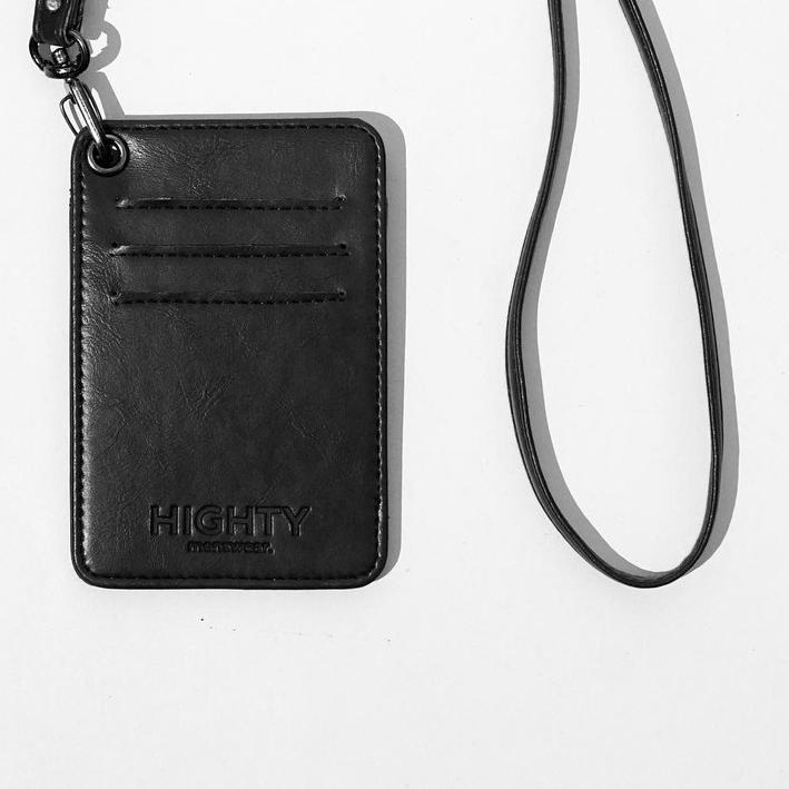 HIGHTY Black Cardholder Lanyard