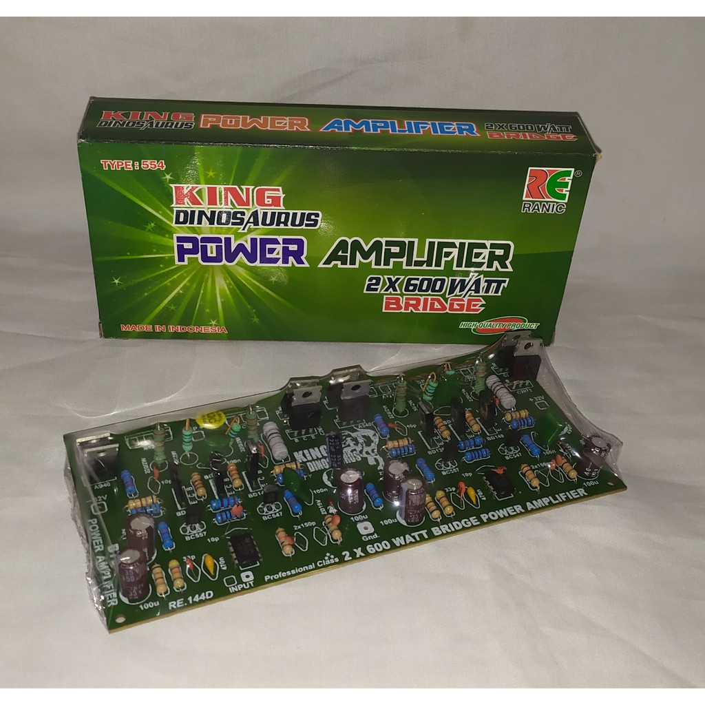 Kit Ranic Kit Power Amplifier KING DINOSAURUS 2x600 Watt Kit Ranic Type 554