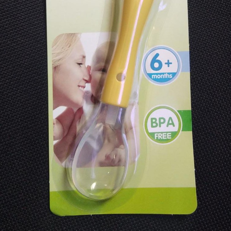 Claire's Silicone Spoon / Sendok Makan Silikon Bayi 6m+ (Tersedia varian warna)