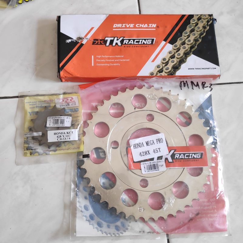 gear set TK racing CB150R CBR150R Verza Sonic Supra GTR