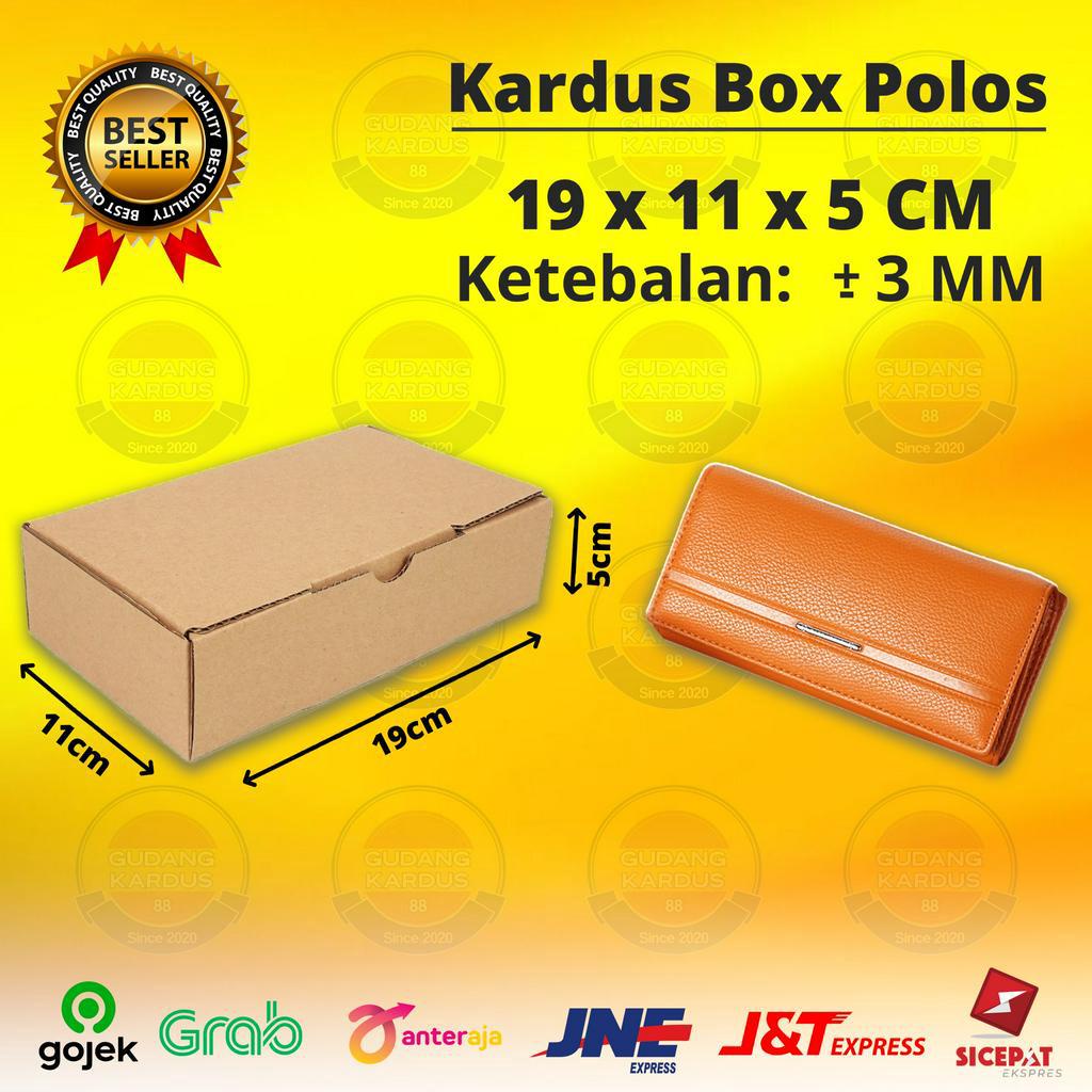 

Kardus Box Die Cut 19x11x5 CM Kotak Packing Kado Hampers Polos