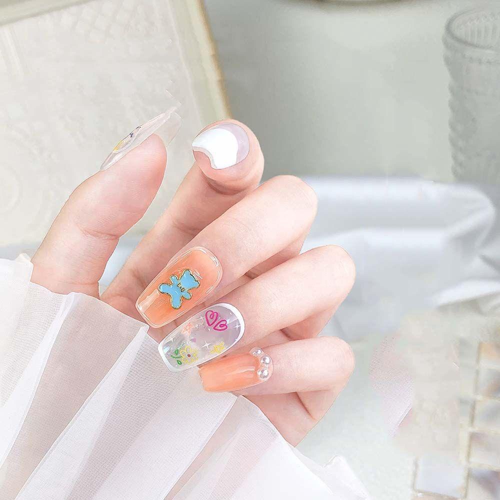 Mxbeauty Dasi Kupu Beruang Perhiasan Kuku Fashion Mini Lucu Manicure Aksesoris DIY Nail Art Tool