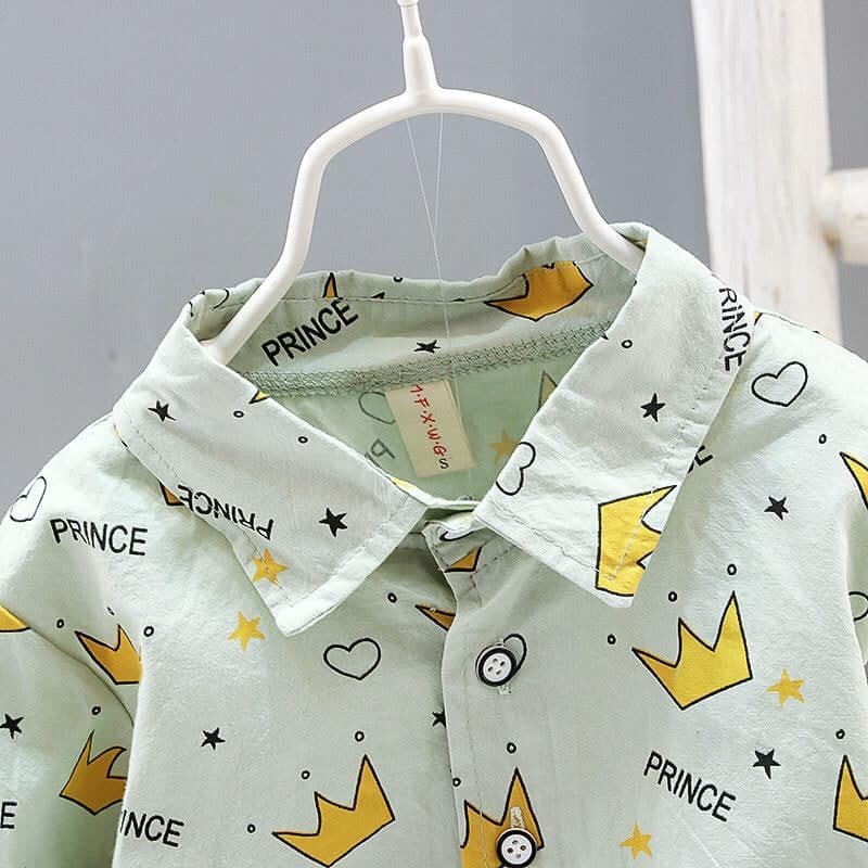 Promo !! Setelan baju anak cowok / setelan 3in1 crown prince vest rajut ukuran  1-3tahun / Setelan formal anak import /Oneset baju anak keren