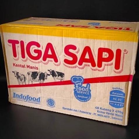 

BAYAR COD Indofood Susu Tiga Sapi Kental Manis 500 gram 1 karton