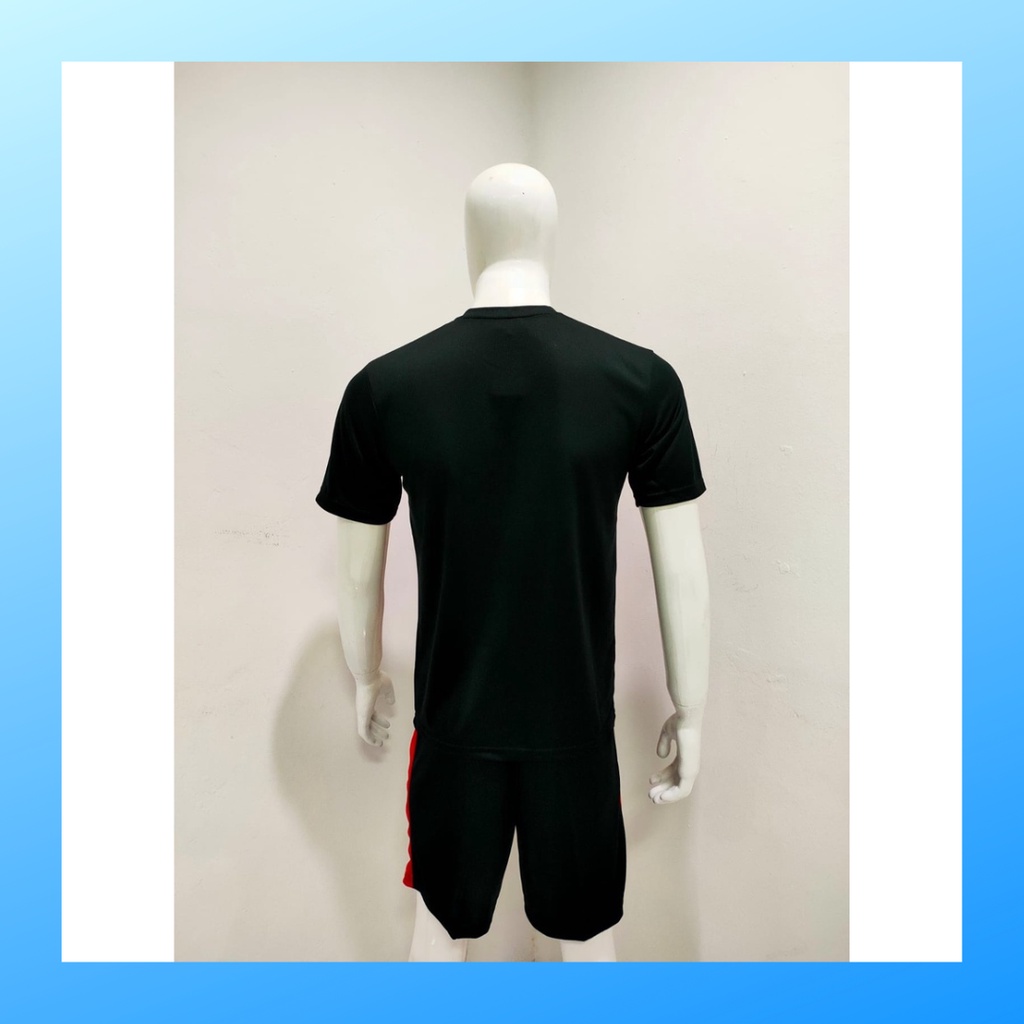 jersey futsal pria kaos sepak bola baju dan celana setelan wanita dewasa t-shirt outfit seragam jarsey kostum olahraga pakaian apparel print sport jersy soccer casual jersi suit ML102 merah