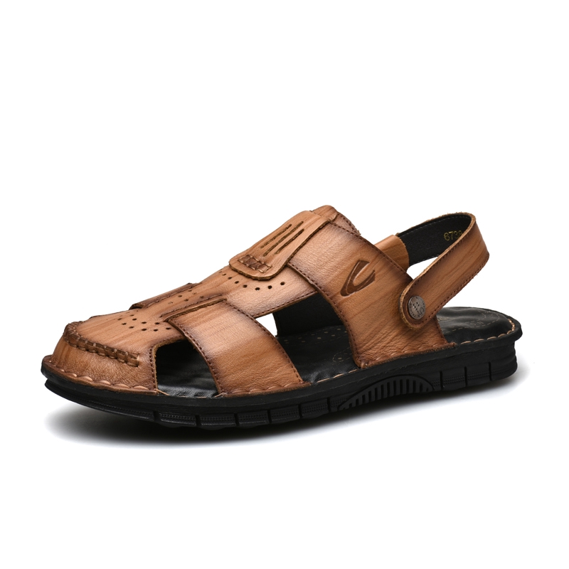 Camel Active 19,319 Top Kulit Pria Modus Putaran Sandal Summer Beach kasual Sandal