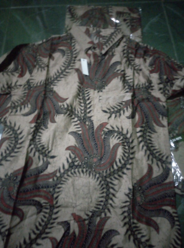 Kemeja Batik Pria Ppbtk07 Wsa04 Lengan Panjang /kemejapria/kemejabatik/batikpria/kemejabatikslimfit