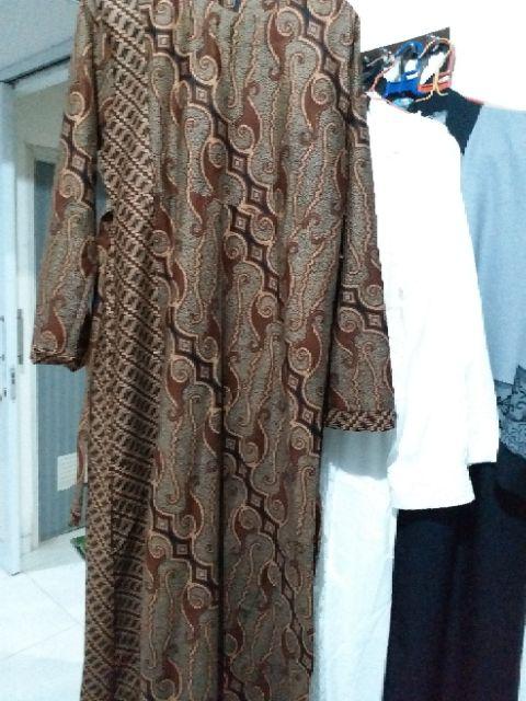 Gamis Dwi Genes - Gamis Dwi Rumbai || Gamis Batik Kombinasi