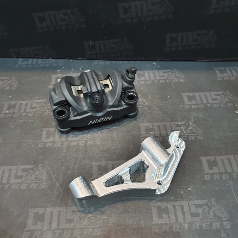 Kaliper Nissin 4 Piston Monoblok plus Bracket Kaliper Ninja RR