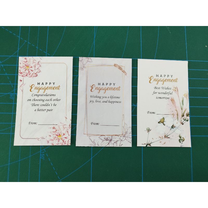 

kartu engagement atau kartu lamaran 25 pcs mix 3 motif