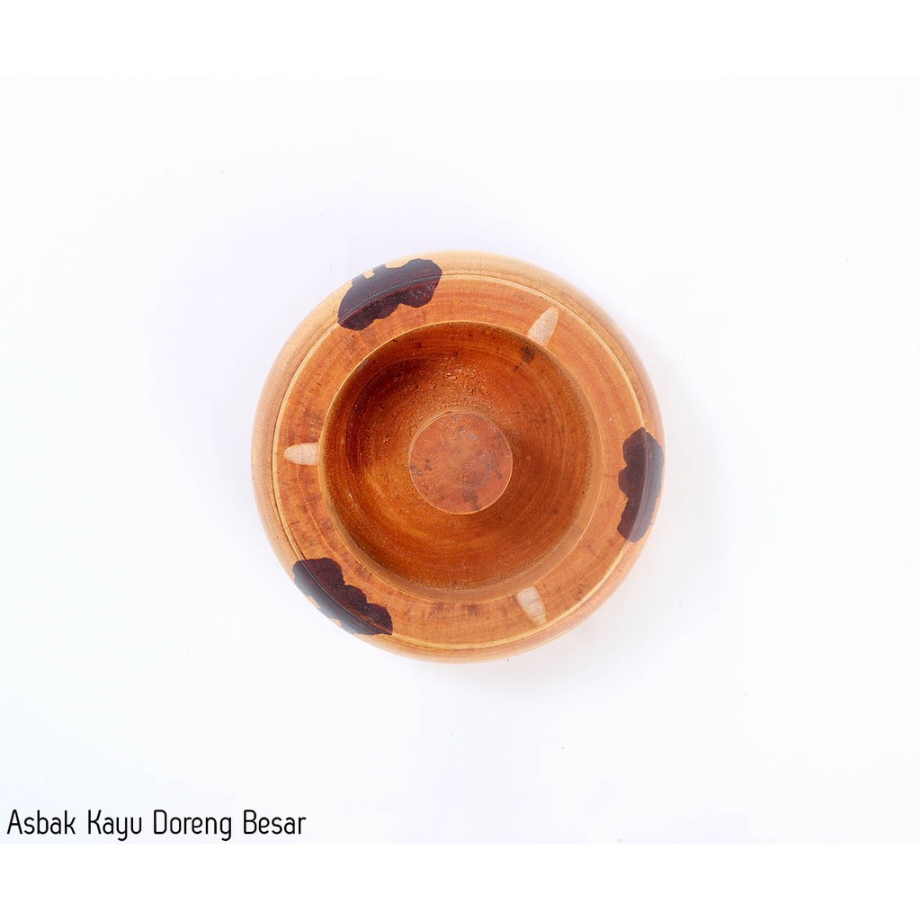 Souvenir Kerajinan Kayu Asbak Rokok Murah Asbak Kayu Doreng Besar