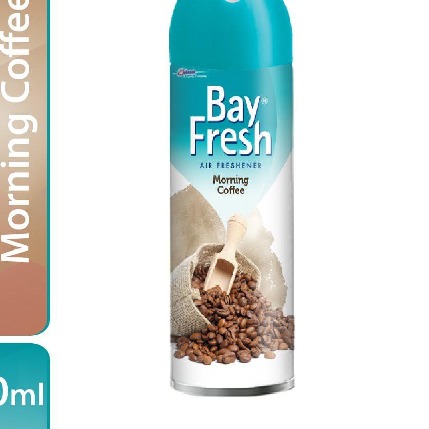 Bayfresh Aerosol Kopi Pengharum Ruangan Manual Semprot Stroberry Apel Bay Fresh Morning Coffee Cofee