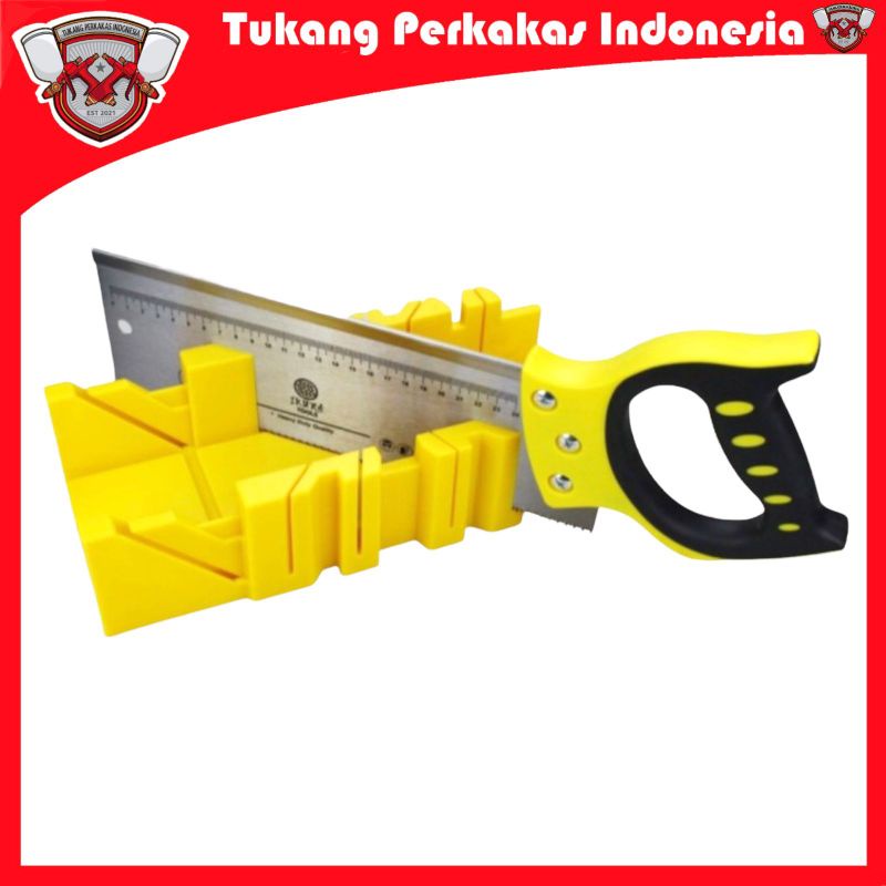 GERGAJI FIGURA SUDUT FIGURA SIKU BACK SAW SET MITER BOX