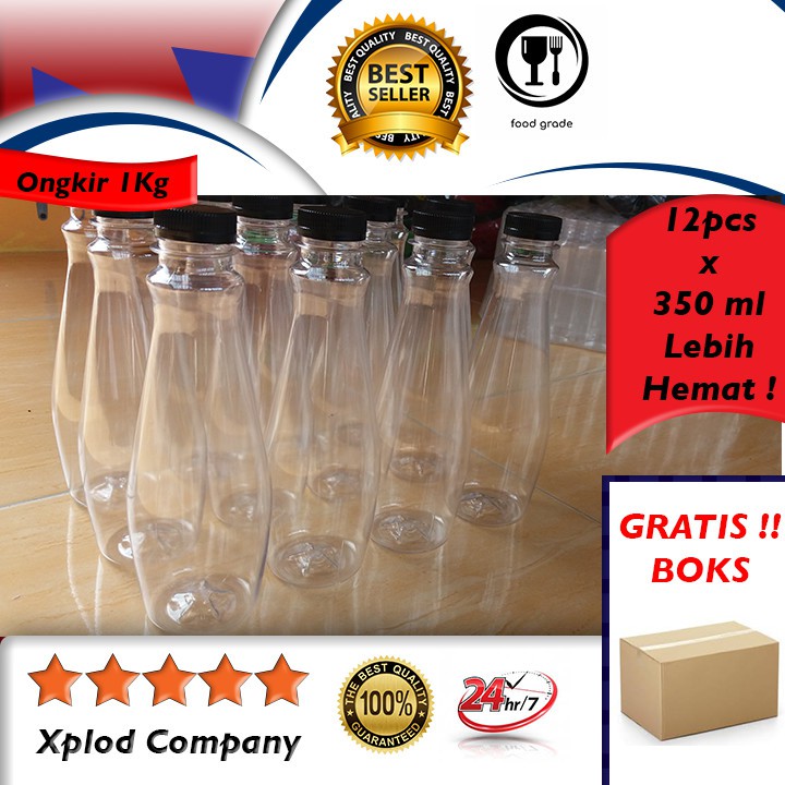 12 pcs Grosir Botol Kemasan Minuman Unik Model Bowling 