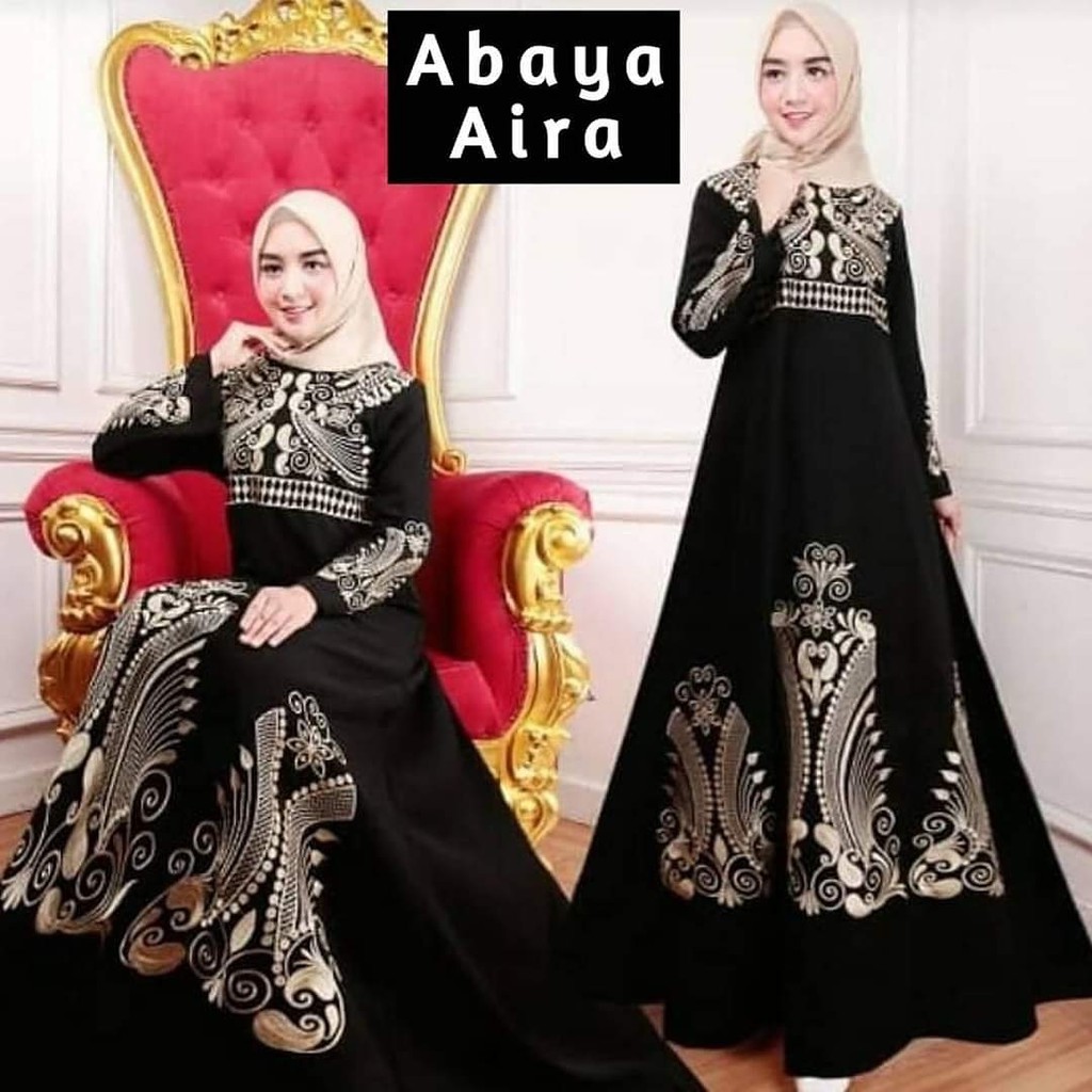 Exclusive Casual Abaya Hitam Bahan Jetblack Dress Maxi Turkey Umroh Kwalitas Boutique-2