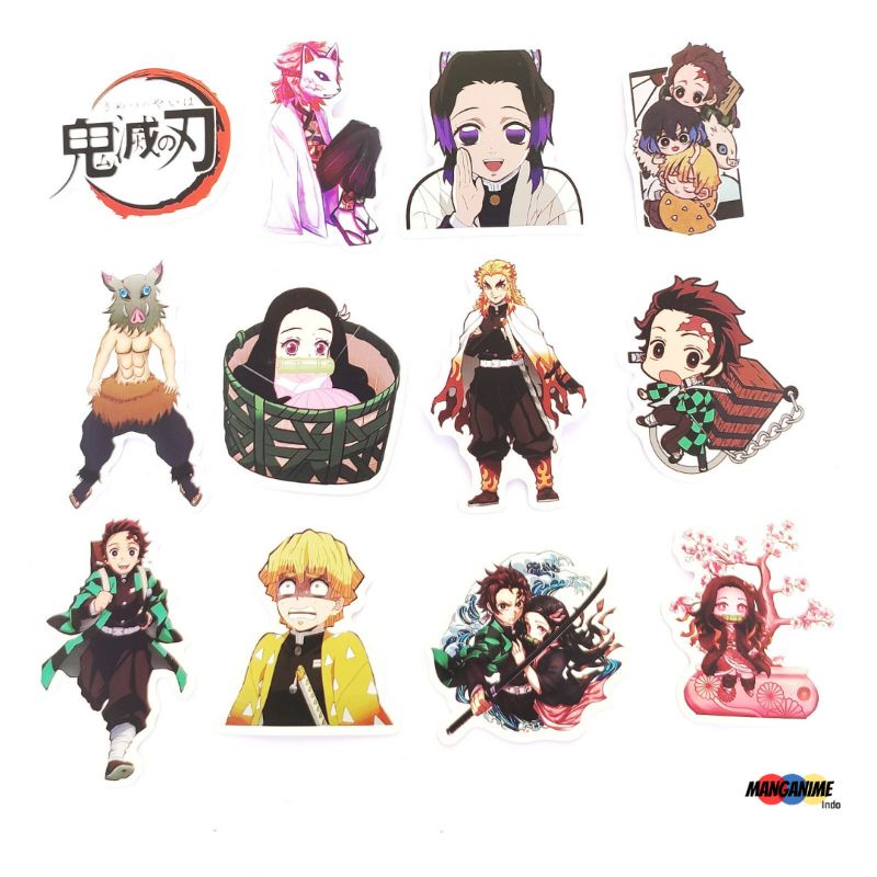 

Merchandise Anime Demon Slayer Sticker Pack Vol 3 - Sticker Anime Kimetsu no Yaiba