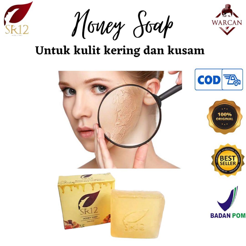 HONEY SOAP SR12 - SABUN WAJAH - SABUN MUKA PENCERAH KULIT KERING DAN SENSITIF