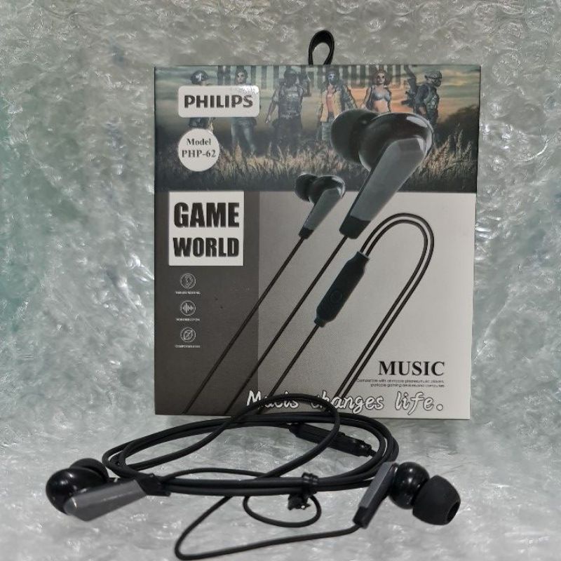 Headset handsfree earphone headphone philips PHP-62