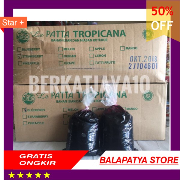 

Selai Blueberry Lepatta Mero Topping Olesan Isian Roti repack 250 gram