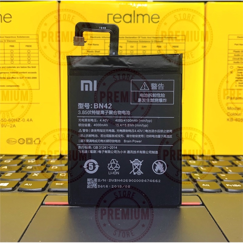 Batre Baterai Xiaomi Redmi 4 Bn42 Baterai Batre Xiaomi Redmi 4