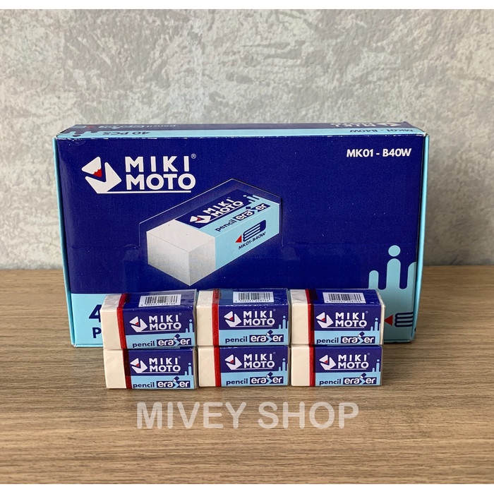 

Aman Penghapus Pensil Putih/ Eraser Mikimoto B40-White Sale!!!