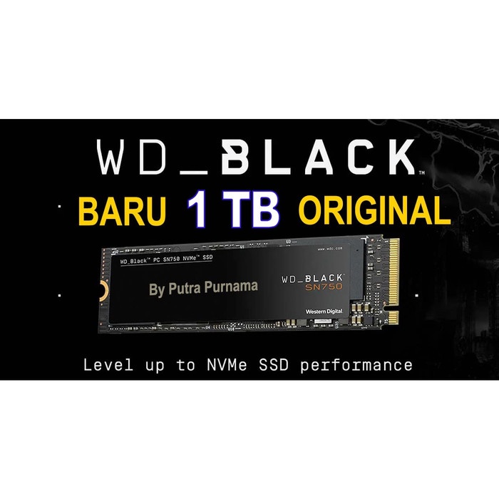NEW Western Digital WD Black SN750 1 TB M.2 NVMe SSD New Ori