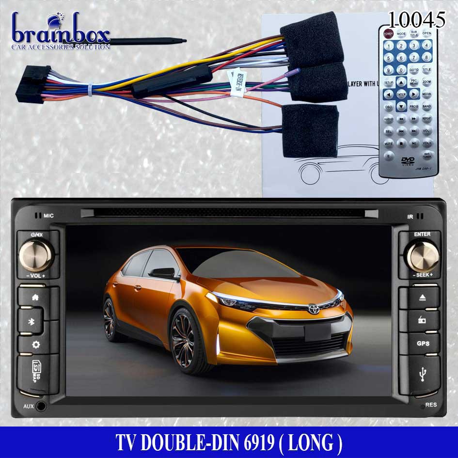 Double Din TV Mobil Innova Calya Long DVD Player 6919 Headunit Tape Mobil PLUG&PLAY TOYOTA