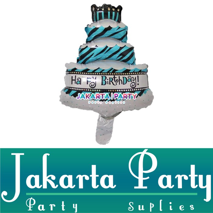 Balon Foil Cake Mini Tosca / Balon Kue Mini / Balon Kue Susun Kecil