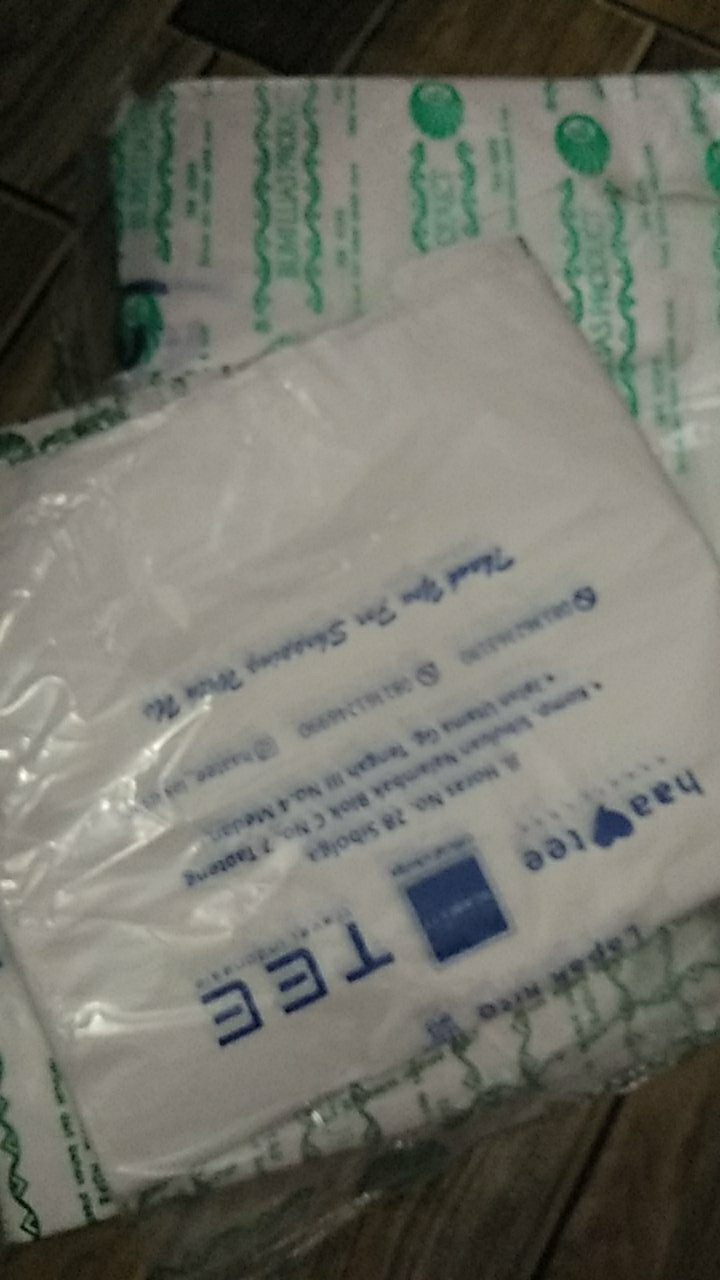 Kresek Sablon Ukuran Super 35x58 Isi 50 Pcs.free Desain Min Order 150 Pcs