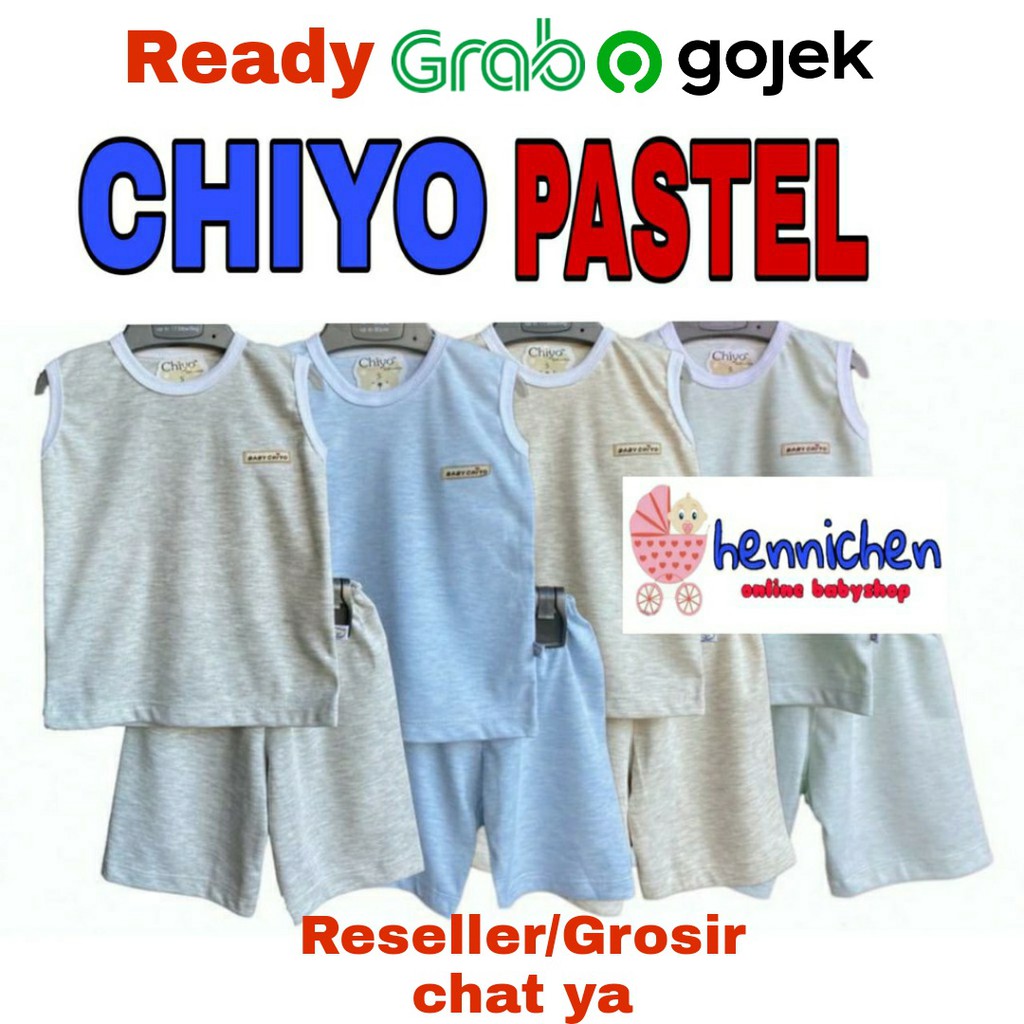 CHIYO SETELAN OBLONG KUTUNG SINGLET ANAK S M L ( 6 Bulan - 2 Tahun )