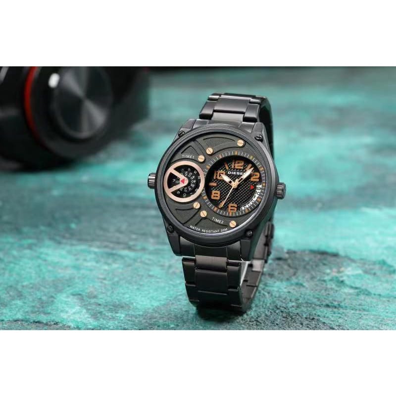 Diesel 9008 New Jam Tangan Watch Pria Analog Stainless Steel