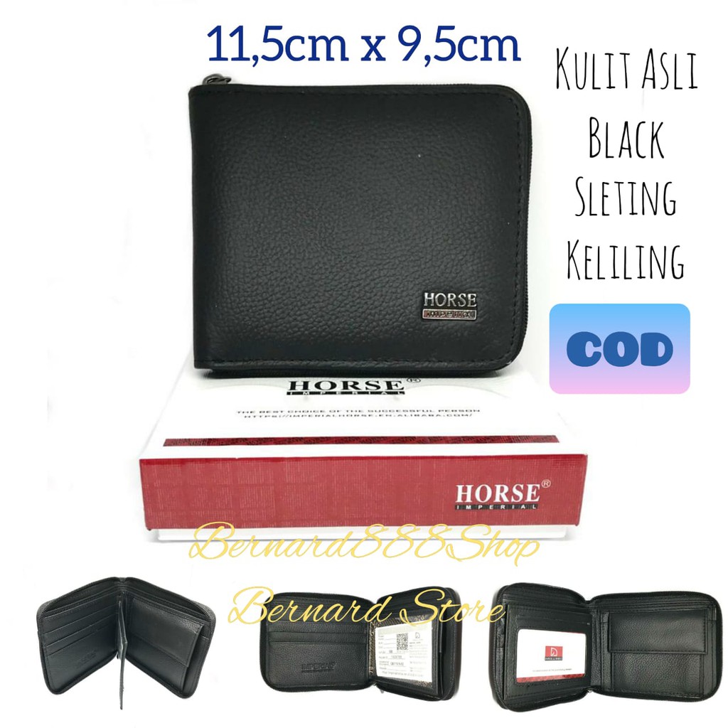 Dompet Pria Dompet Laki2 Dompet Kulit Model Resleting Mutar atau Keliling Imperial Horse