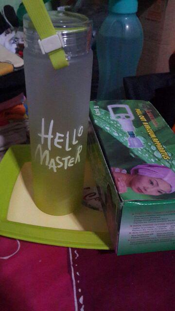 Botol Air Minum Hello Master Tumbler Untuk Anak Sepeda Kesehatan Unik Kekinian