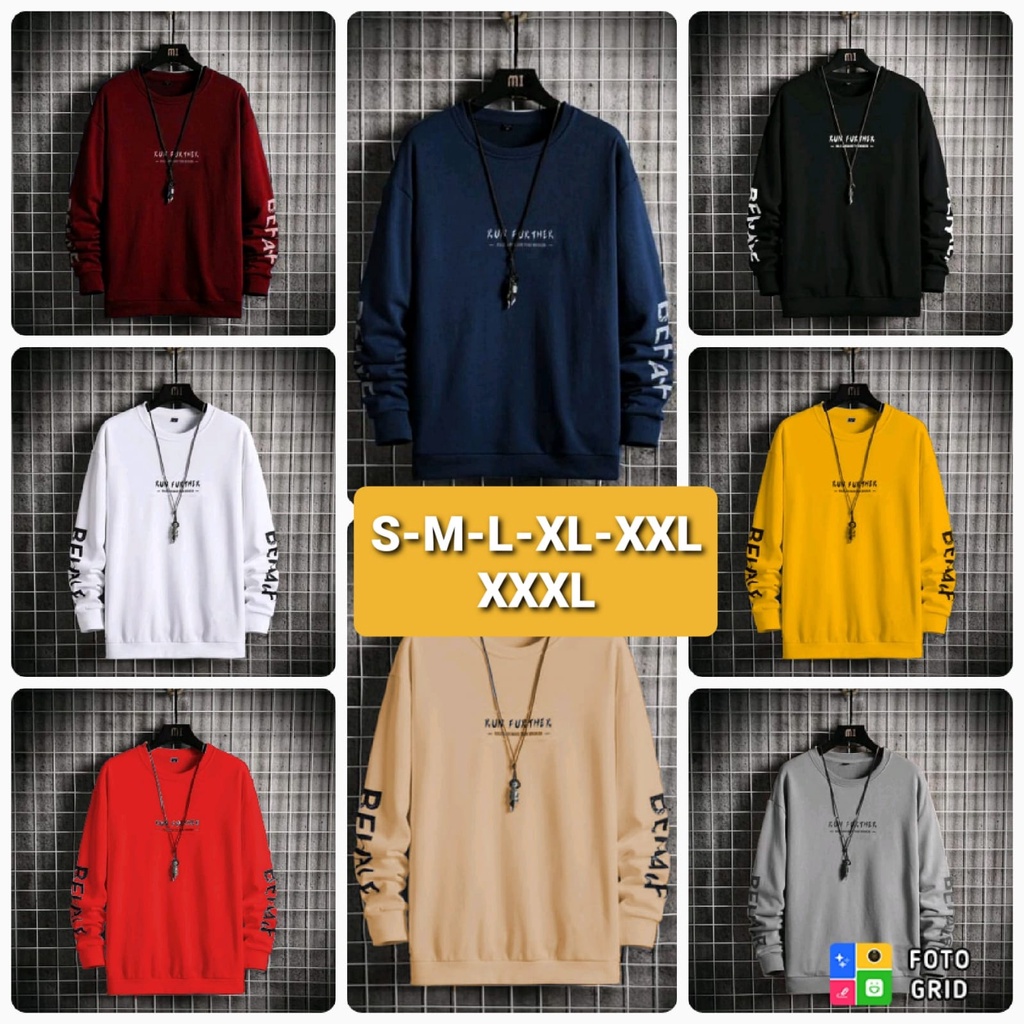 KAOS PRIA RUN FURTHER BAHAN BABYTERRY