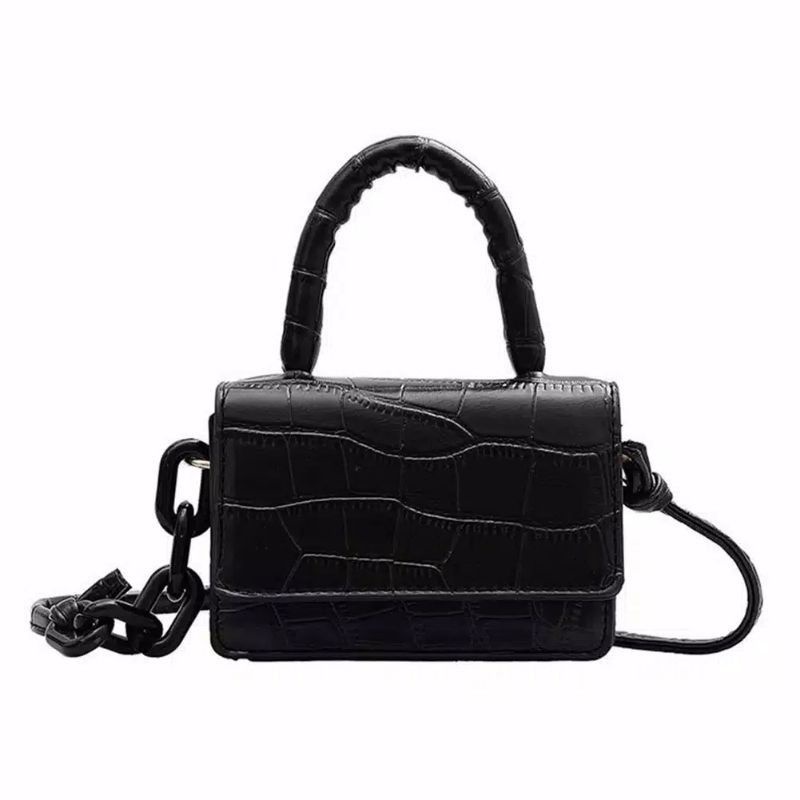 (cod) termurah!! tas mini croco/Tas selempang/tas kecil wanita/Tas Sling bag