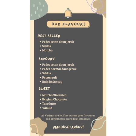 

Tambahan Kemasan Kresek