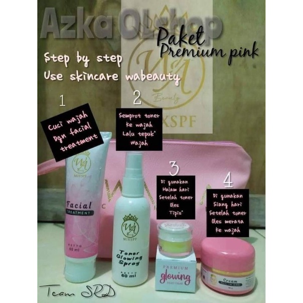 (COD) Paket WA Beauty Premium Pink / paket cream jerawat flek / cream glowing