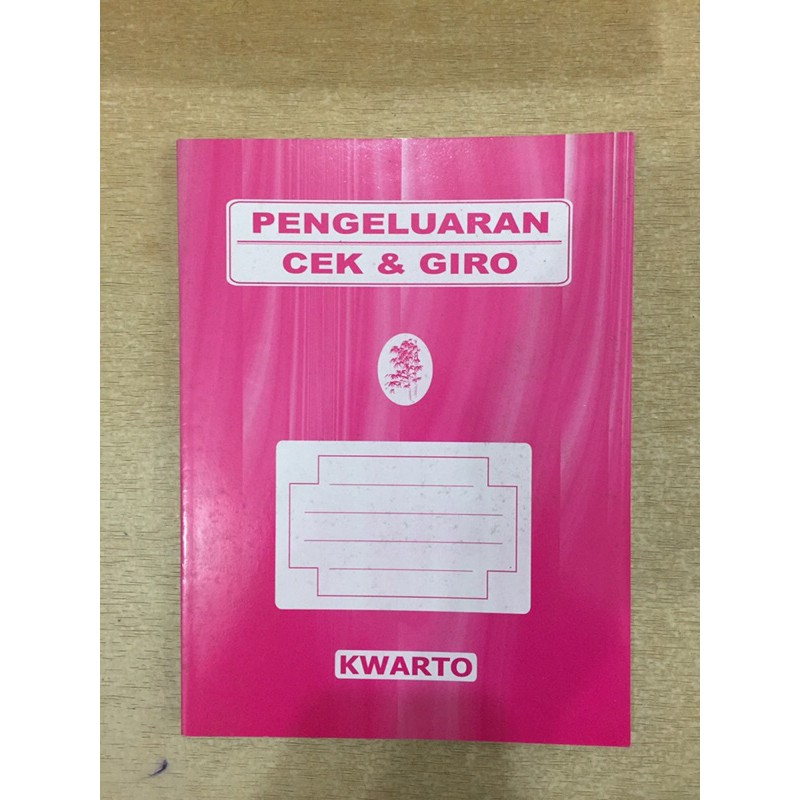 

Buku pengeluaran cek&giro kwarto Bamboo